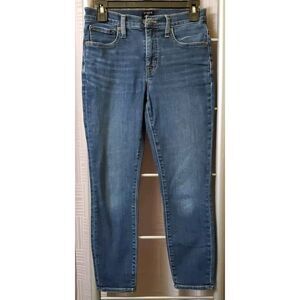 J.Crew 9" Mid Rise Skinny Jeans Women's 25P‎ Blue Denim Signature Stretch Preppy